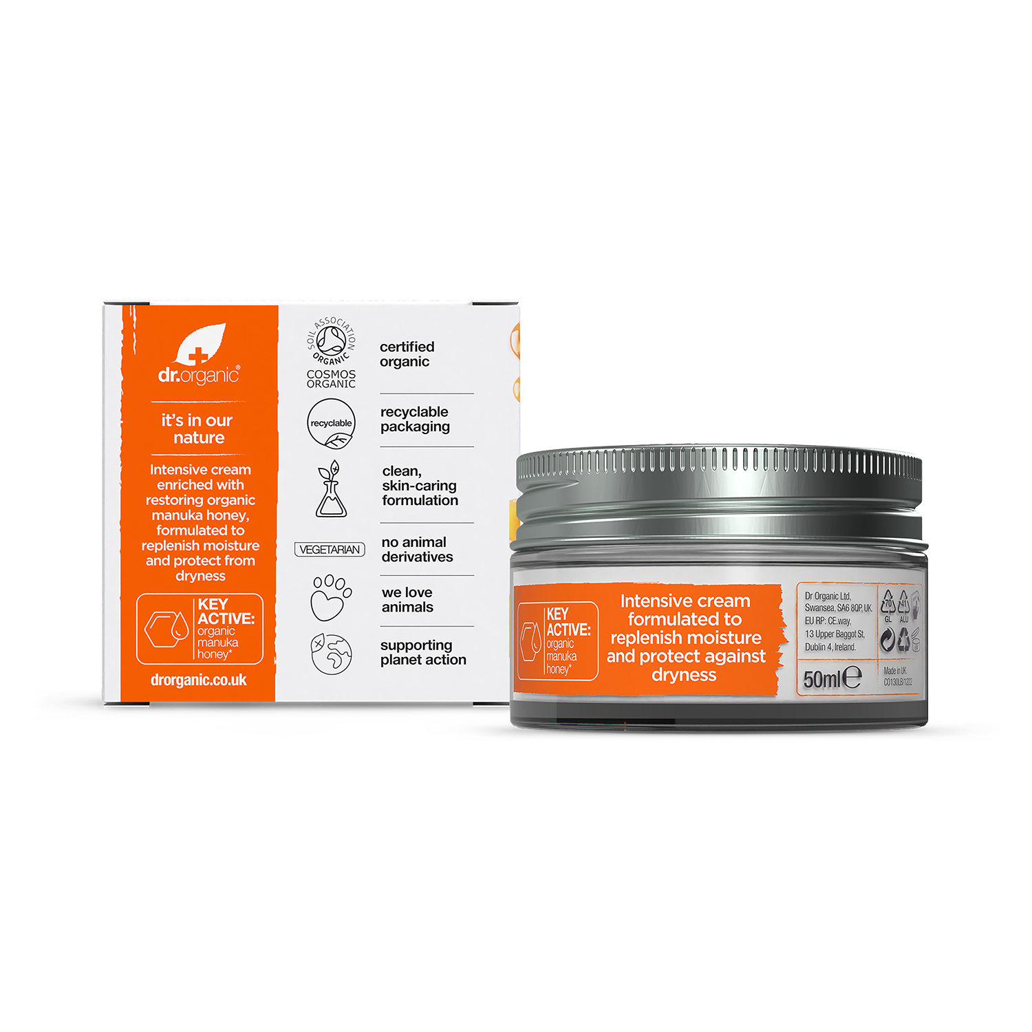 Dr Organic Manuka Honey Rescue Cream 50ml - 999276