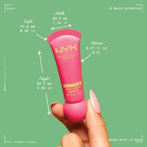 NYX Smushy Matte Lip Balm Squeezensizzle , imported from the UK