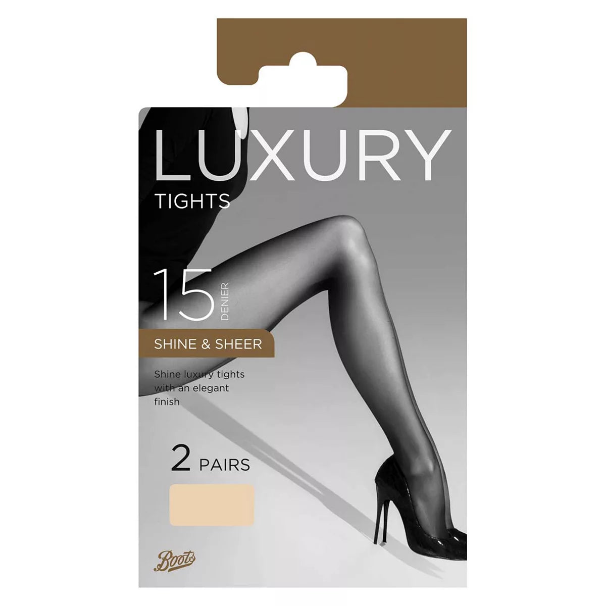 Boots 15 Denier Shine and Sheer Tights Nude Small - McGrocer