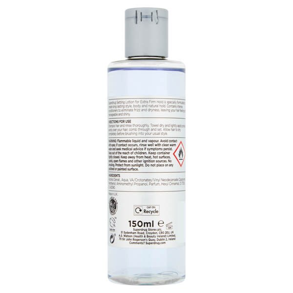 Superdrug Setting Lotion Extra Firm 150ml GOODS Superdrug