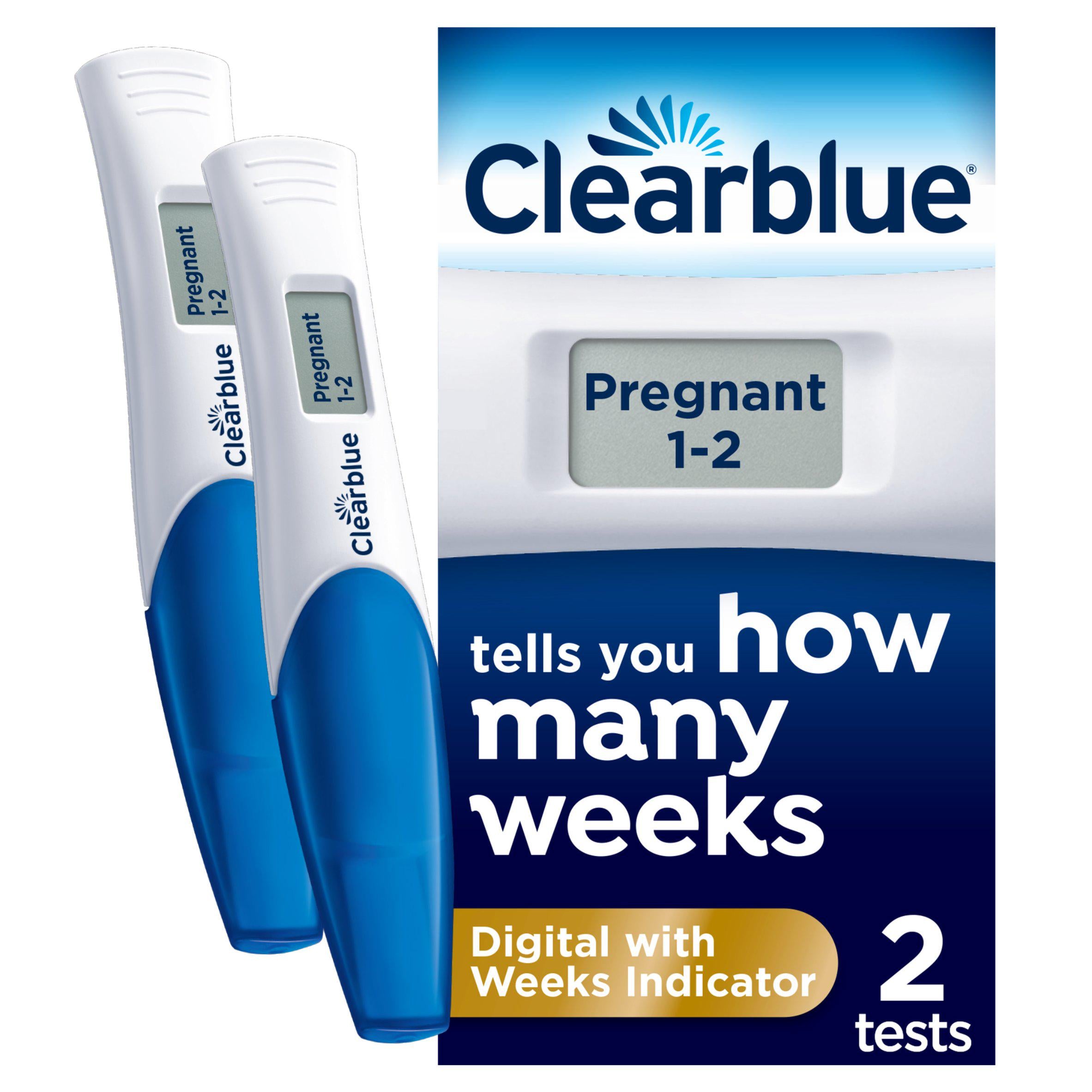 Clearblue Pregnancy Test with Weeks Indicator x2 - McGrocer