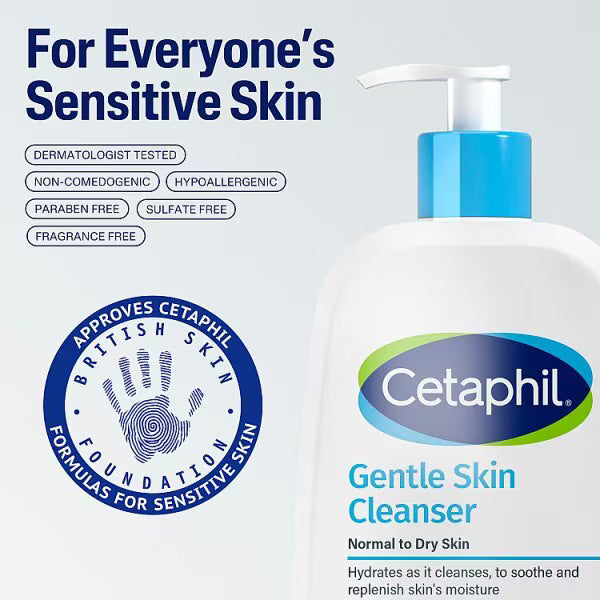 Cetaphil gentle skin cleanser face wash body wash 236ml - British product