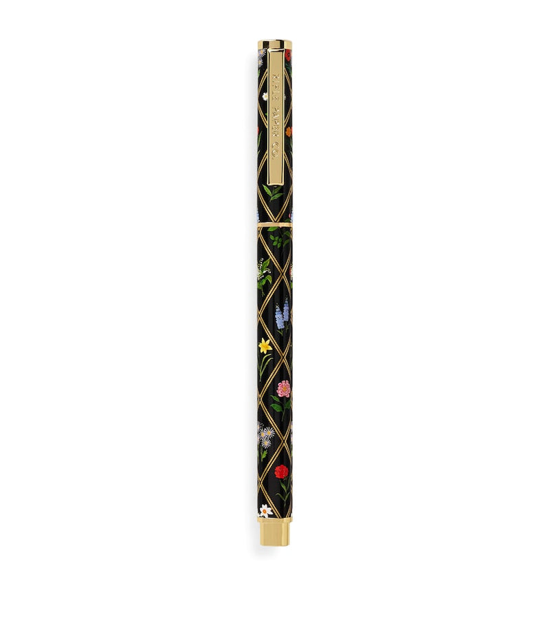 Rifle Paper Co. rollerball pen with floral print, imported from the UK
