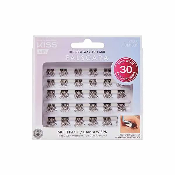Genuine Kiss Falscara Bambi Wispies 30 Pack False Eyelashes, UK version
