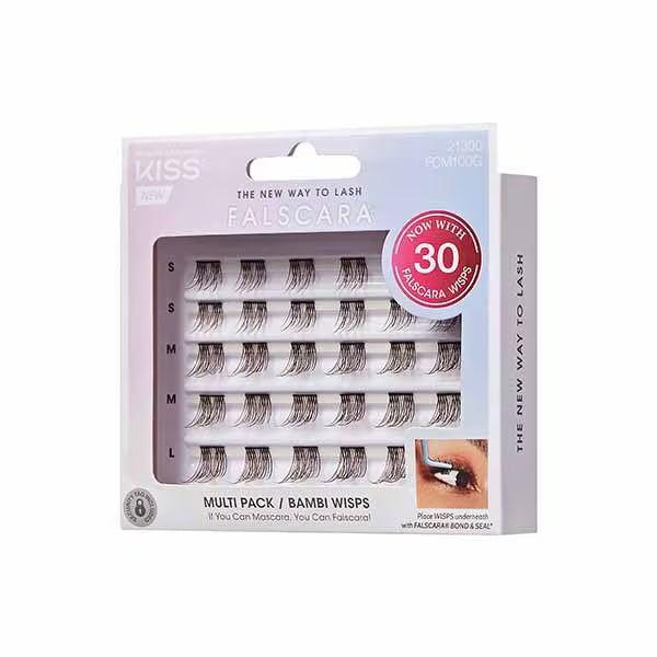 Genuine Kiss Falscara Bambi Wispies 30 Pack False Eyelashes, UK version