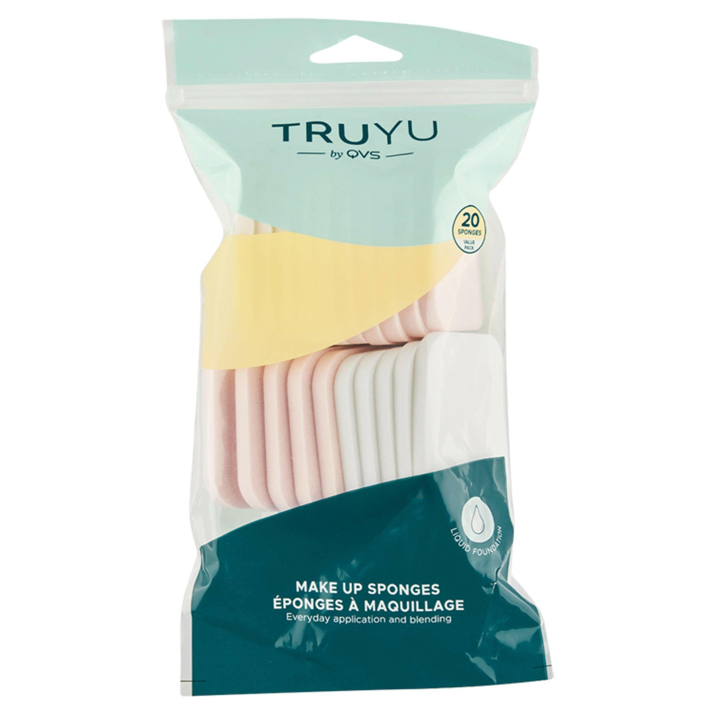 Truyu by QVS 20 Make-Up Sponges Value Pack Make up brushes & sponges Sainsburys