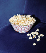 Bone China Soup Bowl 20cm with Red Accents