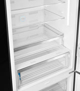 Retro Inspired Fridge-Freezer with Humidity Control and Adjustable Shelves, 70cm Width