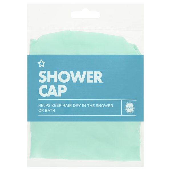 Superdrug Shower Cap Green GOODS Superdrug