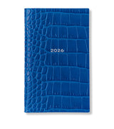 Smythson Mara Leather Croc-Embossed Panama 2026 Pocket Diary