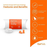 EarHub Premium Orange Soft Foam Earplugs 30 Pair