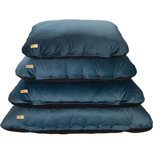 Earthbound Flat Cushion Henbury Navy Blue Medium