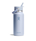 Hydro Flask wide mouth bottle with flex straw cap 946ml, UK version