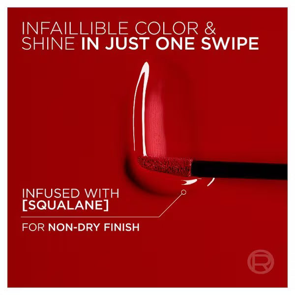 L'Oréal Paris liquid lipstick medium shade 635, UK version