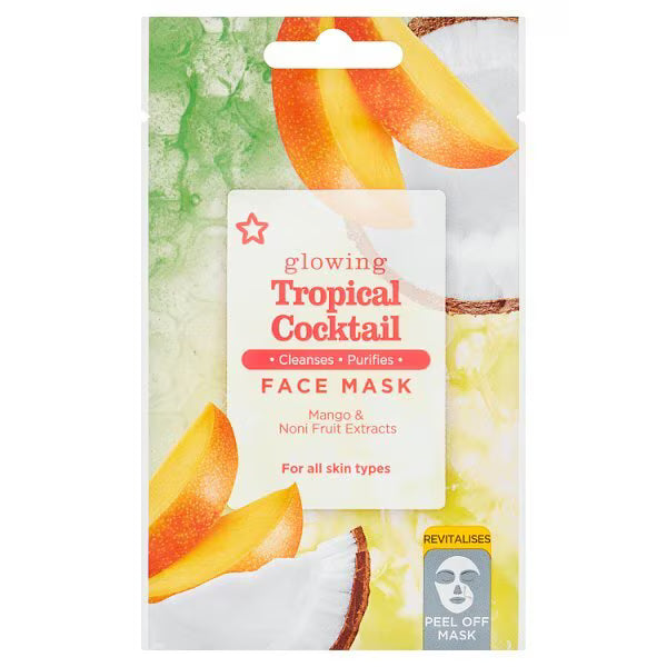 Superdrug Tropical Cocktail peel off mask 10ml (British brand)