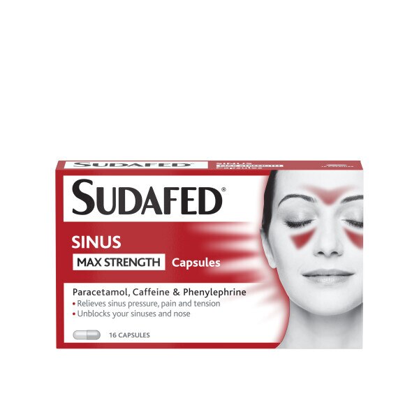 Sudafed Sinus Max Strength Capsules 16S GOODS Superdrug