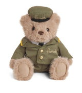 Harrods Medium Green Man Bear Soft Toy 18cm