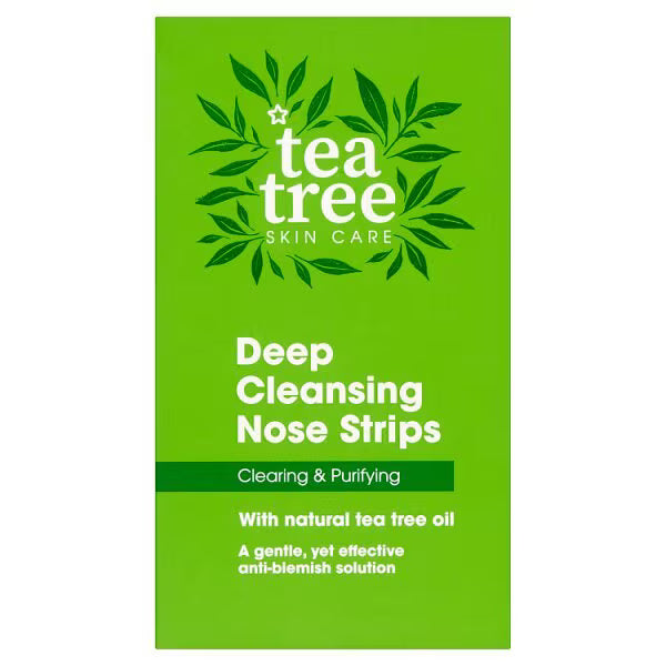Tea Tree Nose Pore Strips 6 Pack imported from the UK