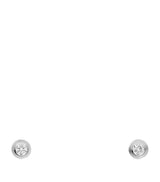 Cartier d'Amour Extra-Small White Gold and Diamond Stud Earrings