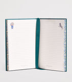 Harrods Enchanted Emporium hardback notebook with lined pages and marble-effect edges, 21x15.5cm, UK version