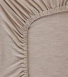 SHLEEP Merino Jersey Super King Fitted Sheet (180cm x 200cm) (British brand)