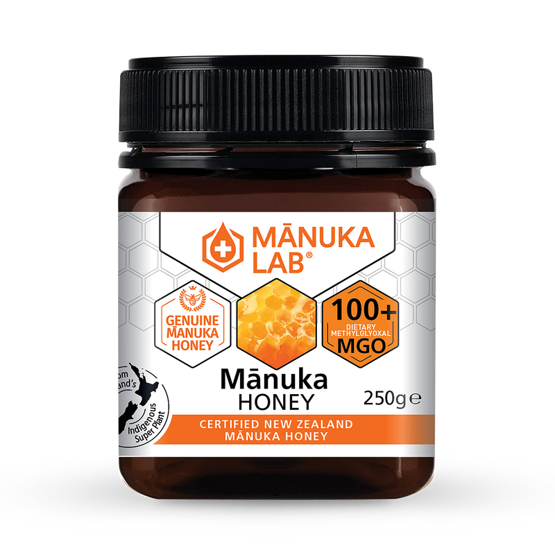 Manuka Lab Monofloral Honey 100 MGO 250g, imported from the UK