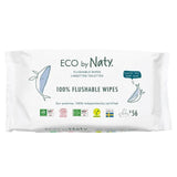 Eco By Naty Flushable Baby Wipes 56 per pack