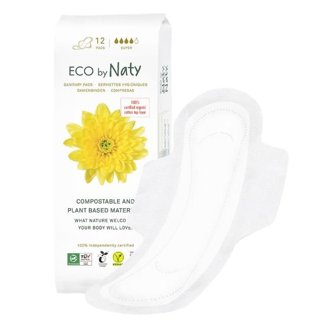 Eco by Naty Sanitary Pads Super 12 per pack