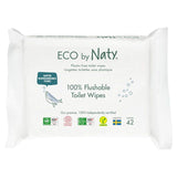 Eco by Naty Unscented Flushable Toilet Wipes 42 per pack