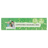 Eco Green Living Certified Compostable Large 2.5L Resealable Ziplock Bags 15 per pack