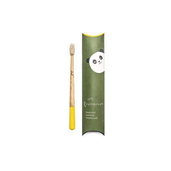 Truthbrush Bamboo Children's Toothbrush Sunshine Yellow Soft GOODS Superdrug