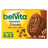 Belvita Breakfast Biscuits Cocoa Chocolate Chip Pack x5 225g - McGrocer