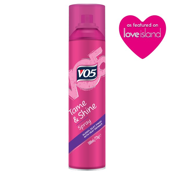 Vo5 Tame & Shine Hair Spray for a glossy finish 100ml GOODS Superdrug