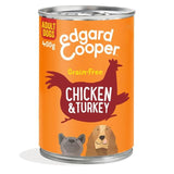 Edgard & Cooper Adult Grain Free Wet Dog Food with Chicken & Turkey 400g