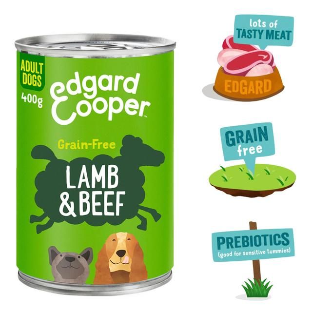 Edgard & Cooper Adult Grain Free Wet Dog Food with Lamb & Beef 400g