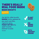 Edgard & Cooper Dog Treats Biscuits Plant Based Banana & Peanut Butter 400g