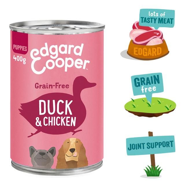 Edgard & Cooper Puppy Grain Free Wet Dog Food with Duck & Chicken 400g