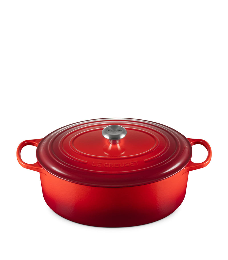Le Creuset oval cast iron casserole dish 35cm, UK version