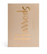 Lined Notebook with Metallic Gold Cover, 15cm x 10.5cm x 1.5cm