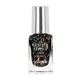Barry M Glitter Effect Nail Paint Black Tie
