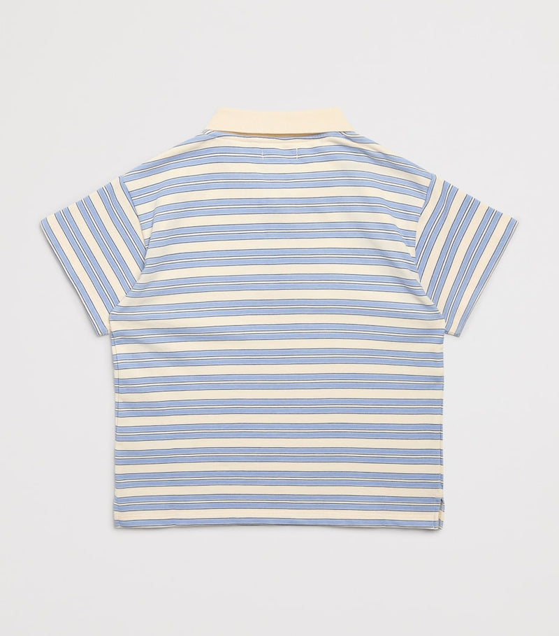 Konges Sløjd organic cotton stripe polo shirt for children 18 months to 10 years, UK version