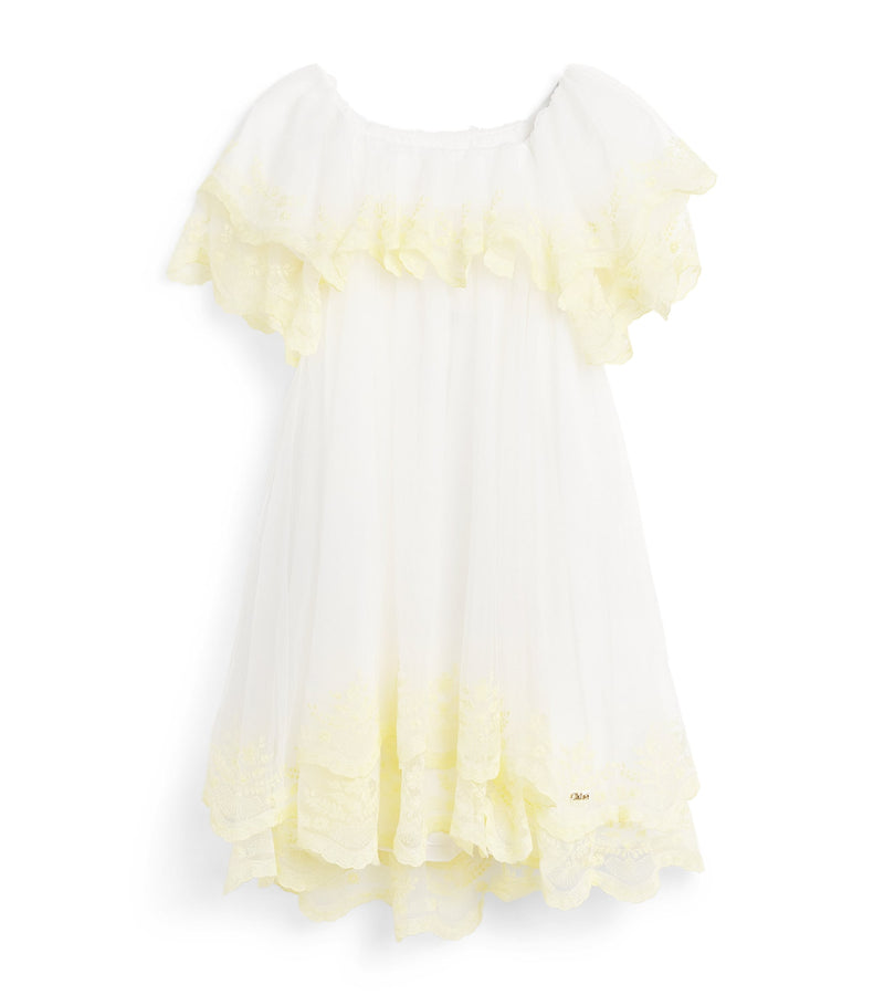 Chloé kids embroidered ceremony dress 4-14 years - British product