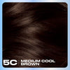 Clairol Nice'N Easy Permanent Hair Dye 5C Medium Cool Brown - British product