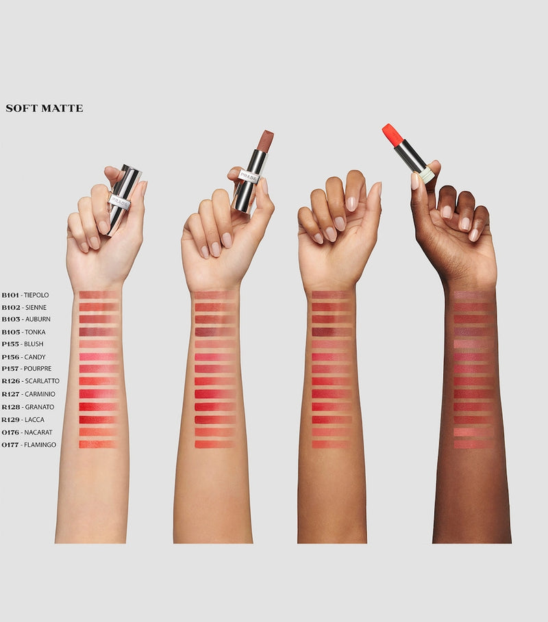 Prada Monochrome Soft Matte Lipstick, imported from the UK
