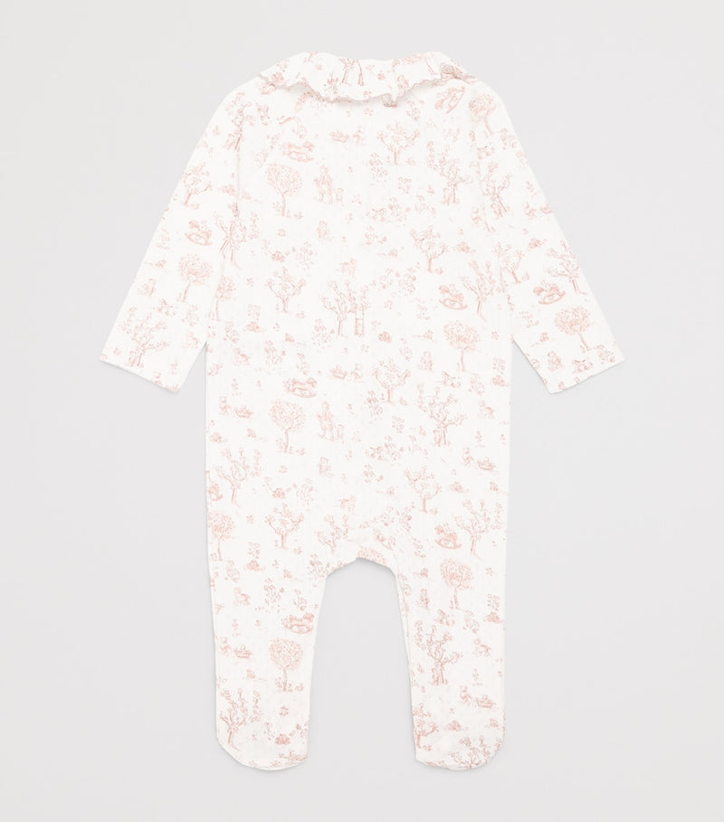 Tartine et Chocolat baby all-in-one woodland toile print 0-24 months (British brand)