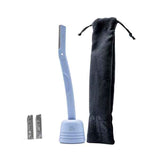 FFS Beauty Dermaplaning Facial Kit + Stand Ocean Blue Razor Tool