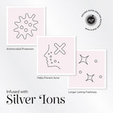 Silver Cloud pink satin sleep mask (British brand)