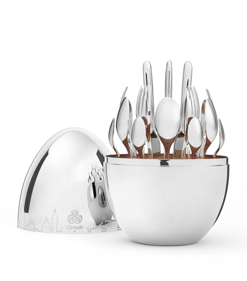 Christofle Mood London 24-piece cutlery canteen - British product