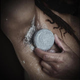 Obvs Skincare salt soap peppermint charcoal 90g, imported from the UK