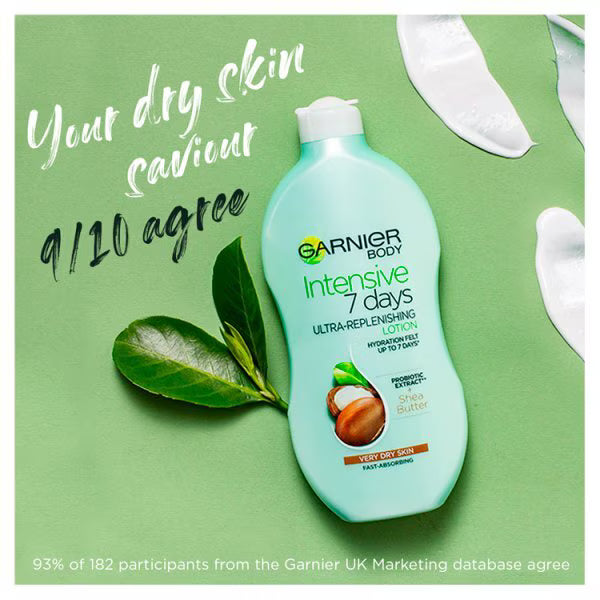 Garnier Intensive Shea Butter Body Lotion Dry Skin 400ml, UK version